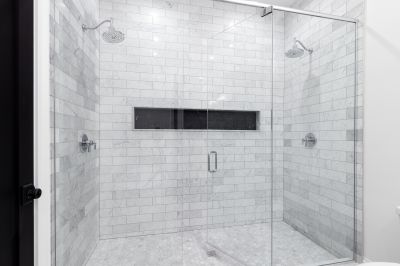 Modern Shower with Frameless Glass